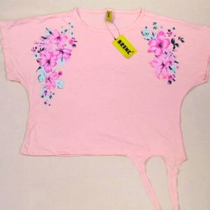 Girls tshirt brink brand size s pink colour